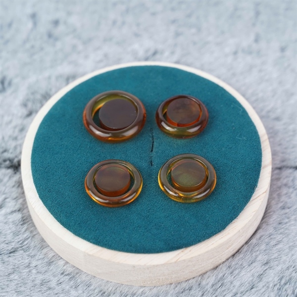 Nhẫn hổ phách nâu kèm lõi My +