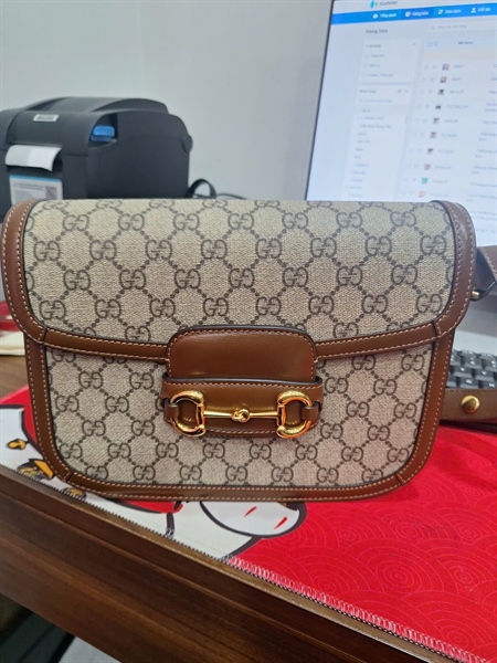 Túi GG 1955 xám (602204-493075) sz25 (HT)+