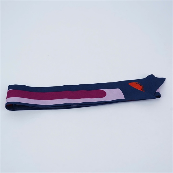 Khăn Fendi xanh đậm in hình mắt 5x116cm KG+