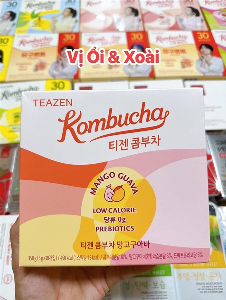 Trà kombucha vị xoài ổi