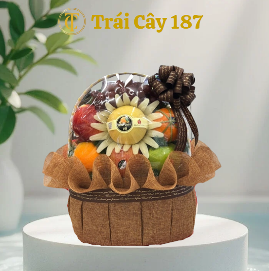 Giỏ Trái Cây Tone Nâu