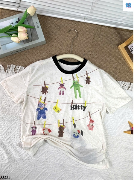 33235-Áo thú cưng viền đen