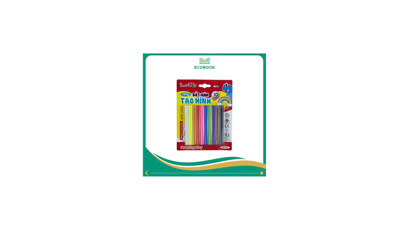 Đất nặn vỉ nhựa 100g/MC05 (10 màu/vỉ)