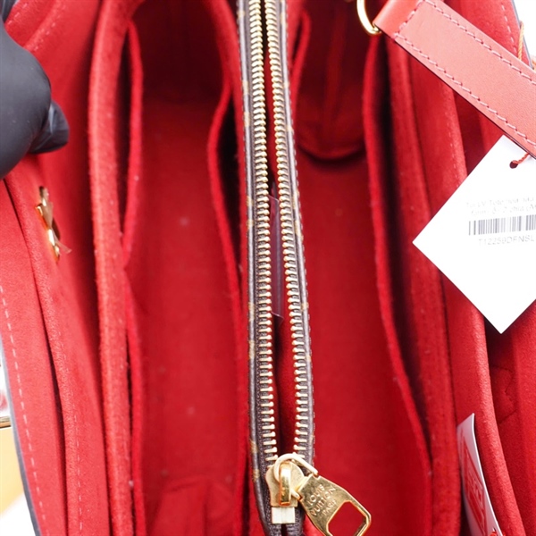 Túi LV Tote hoa nâu kèm 2 lót form+ ổ+ 4 chìa (AH0270) sz35-30 KG+