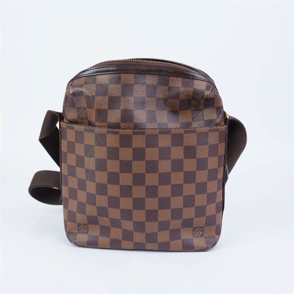 Túi LV đeo chéo ô vuông nâu kèm tag xanh sz22 (HV) KG+