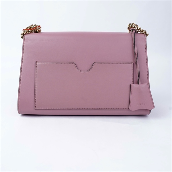 Túi GG Padlock hồng kèm 2 chìa (409486-213317) sz29 KG+