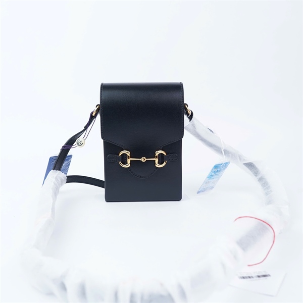 Túi GG Phone 1955 đen kèm tag xanh (625615-0416) sz11 KG+