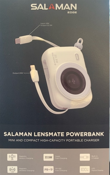 Sạc Dự Phòng SALAMAN 10.000mAh 22.5W Sạc Không Dây