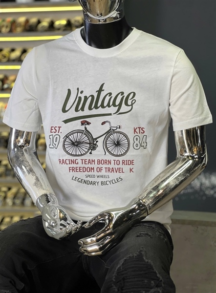 Thun CT QC-T1089 Vitage xe đạp- Trắng