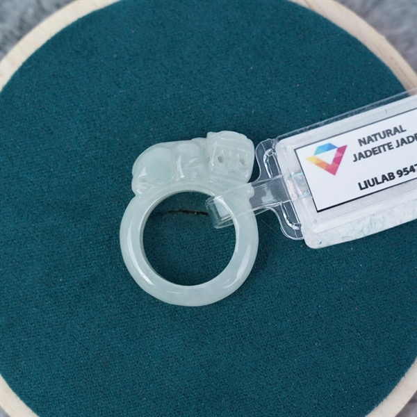 Nhẫn cẩm thạch cụ tỳ hưu My sz17.25x5.9 (954772) +