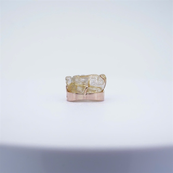 Charm vàng tỳ hưu size trung bọc vàng +