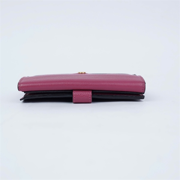 Ví LV hoa nâu nắp hồng KG+