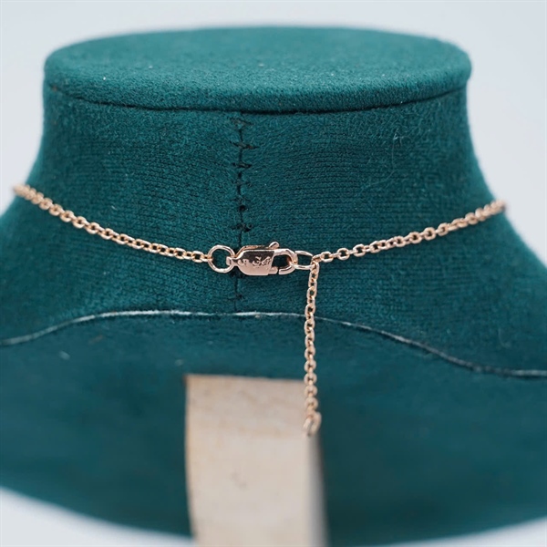 Dây chuyền vàng mặt ngọc trắng +(ko đá)