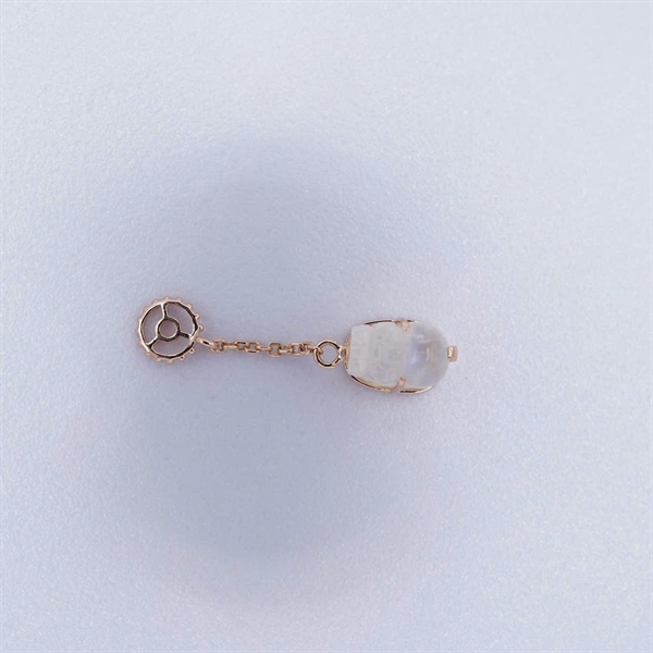 Charm vàng tỳ hưu trắng mini +( vàng)