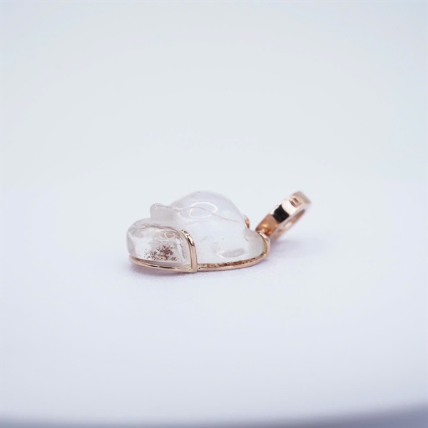 Charm vàng mặt đá hồ ly