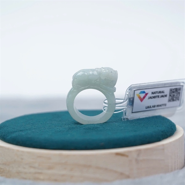 Nhẫn cẩm thạch cụ tỳ hưu My sz17.25x5.9 (954772) +