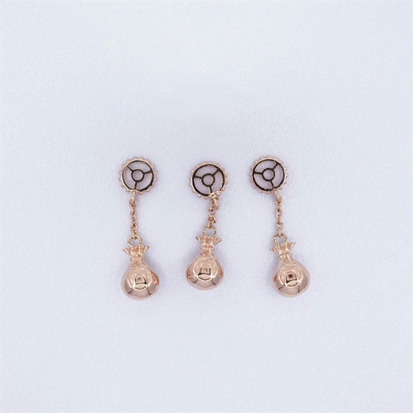 Charm vàng túi tiền - bánh xe +