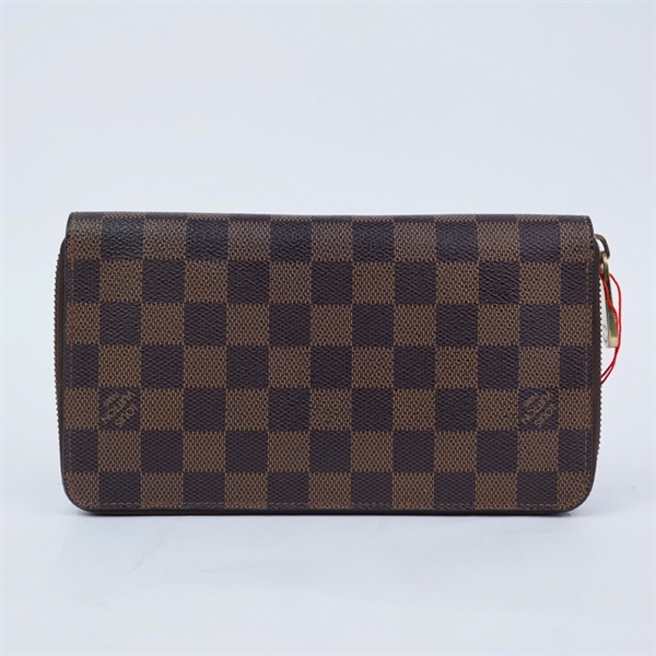 Ví LV zip ô vuông nâu (SN2120) (LT) KG+