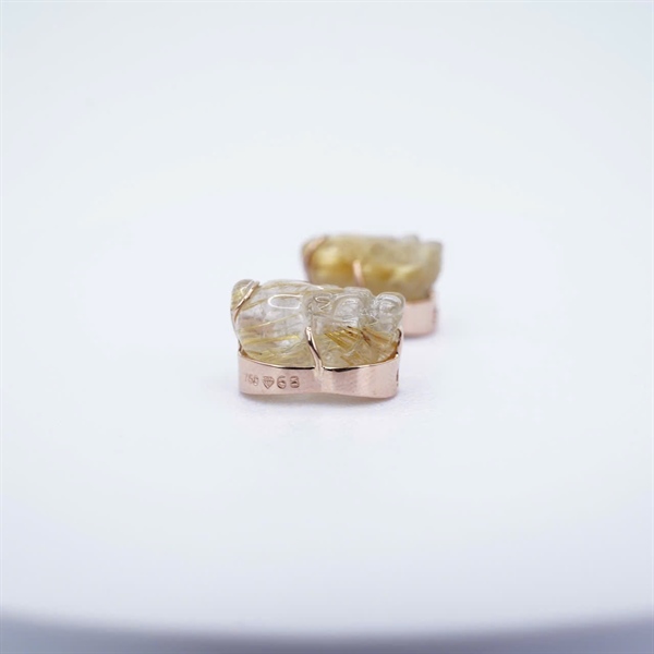 Charm vàng tỳ hưu size trung bọc vàng +