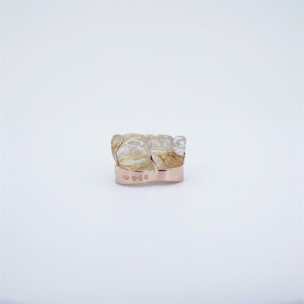 Charm vàng tỳ hưu size trung bọc vàng +