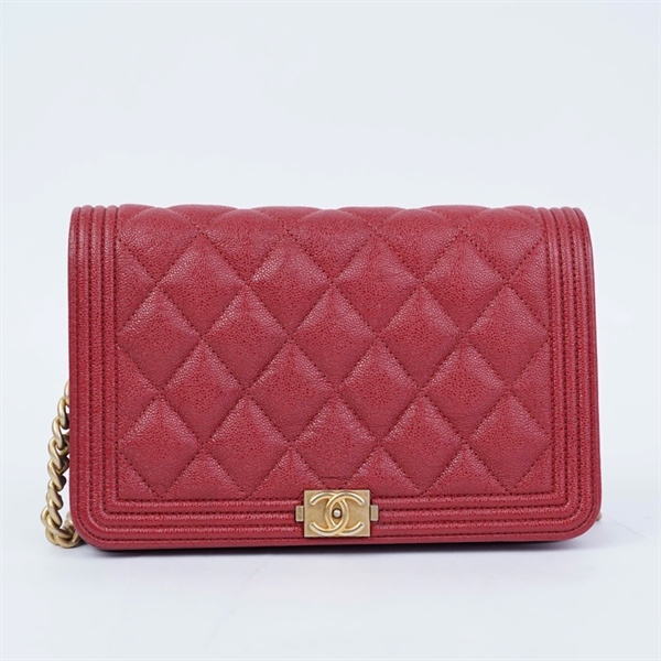 Túi Chanel Woc đỏ (28110951) sz19 +