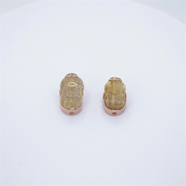 Charm vàng tỳ hưu size trung bọc vàng +