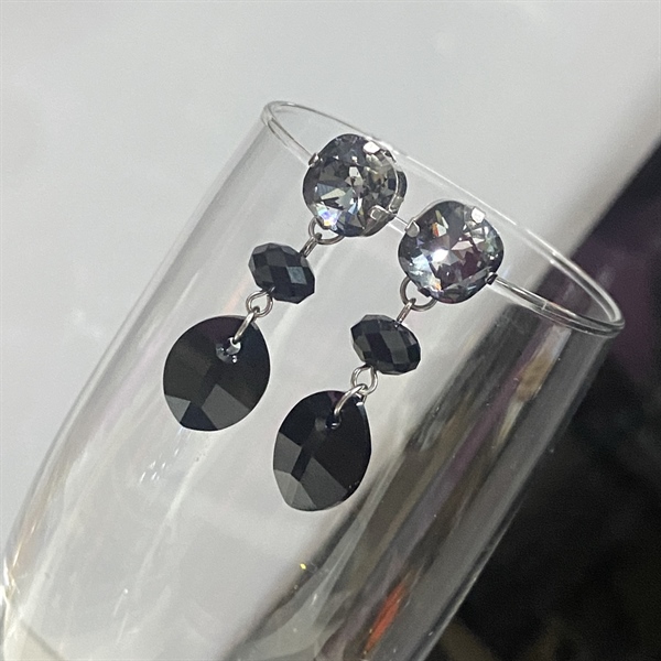 Hoa tai pha lê dài mix 4470M10, pendant 6090M16, 5040M8