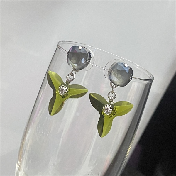 Hoa tai pha lê dài mix 4470M10, pendant 6906M20