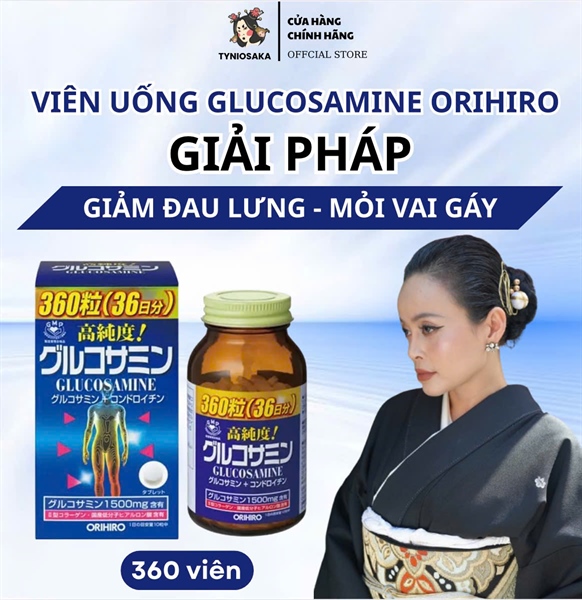 Viên uống bổ xương khớp Orihiro Glucosamine 360 Viên