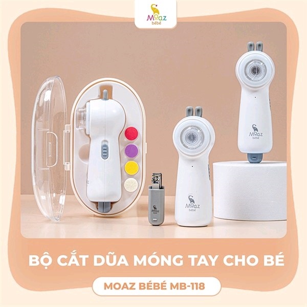 Bộ cắt dũa móng tay cho bé Moaz Bébé mb – 118