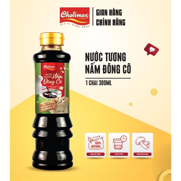 NƯỚC TƯƠNG NẤM ĐÔNG CÔ - CHOLIMEX 300ml