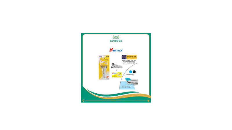 Combo bấm kim và kim bấm số 10/CS06 (1 bấm kim + 1 hộp kim bấm)