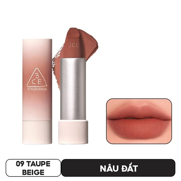 [Hàng Công Ty] 3CE Son Cashmere Hug Lipstick 09