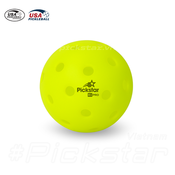 Bóng pickleball chuẩn thi đấu USAPA | Bóng Pickleball Pickstar B1pro | Chuẩn 40 Lỗ chất liệu PE cao cấo