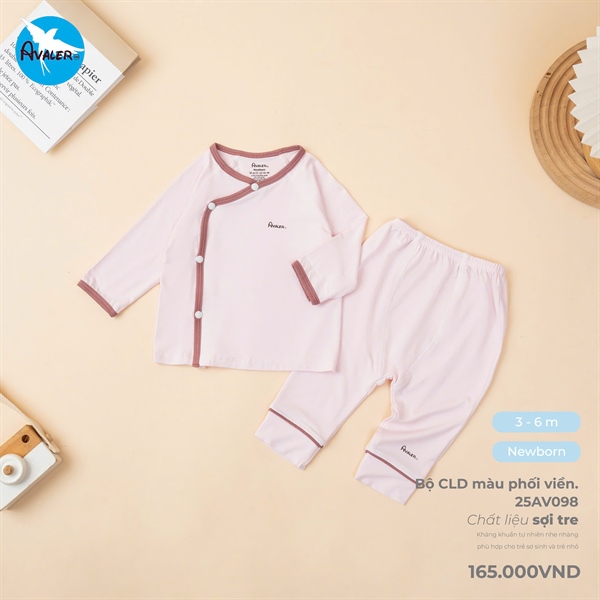 AV098 - NB/6M Bộ dài cài lệch sợi tre phối