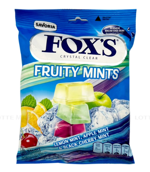 Foxs Kẹo Trái cây bạc hà 90g