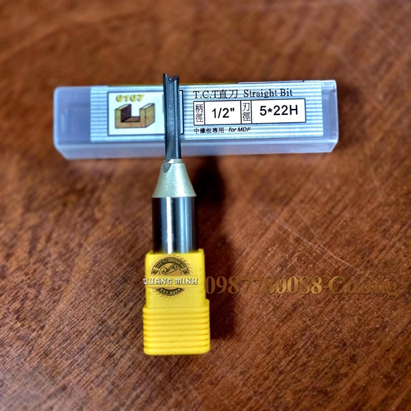 A0107718 Mũi phay thẳng TCT 2T 1/2