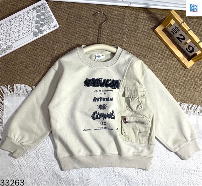 33263- Áo Sweeter XSD Kem TH Khóa Kéo