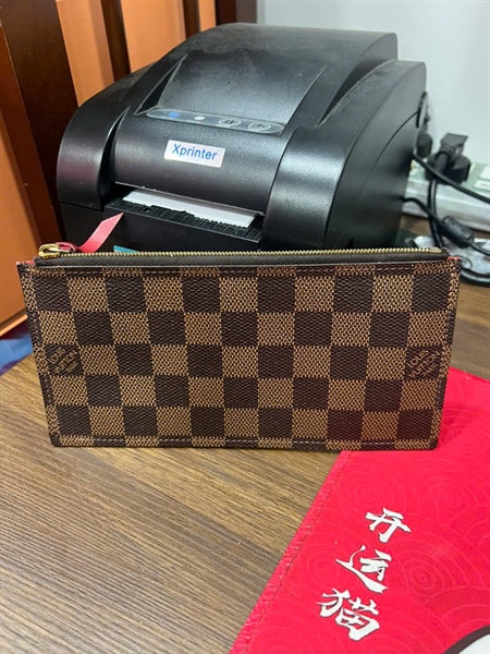 Ví LV ô vuông nâu (HN) KG+