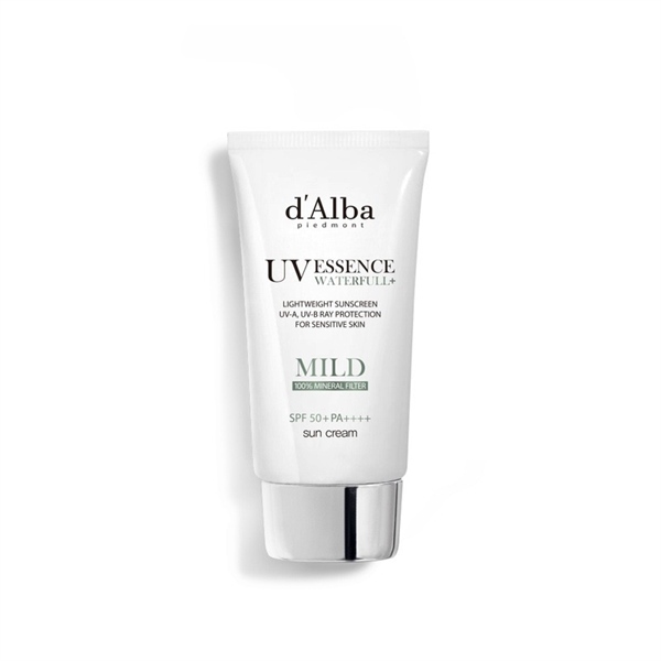 (NO BOX) D'ALBA Kem Chống Nắng UV Essence Waterfull Mild 100% Mineral Filter 50ml