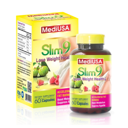 MediUSA Slim9 lose Weight Healthy 60 viên hỗ trợ giảm cân