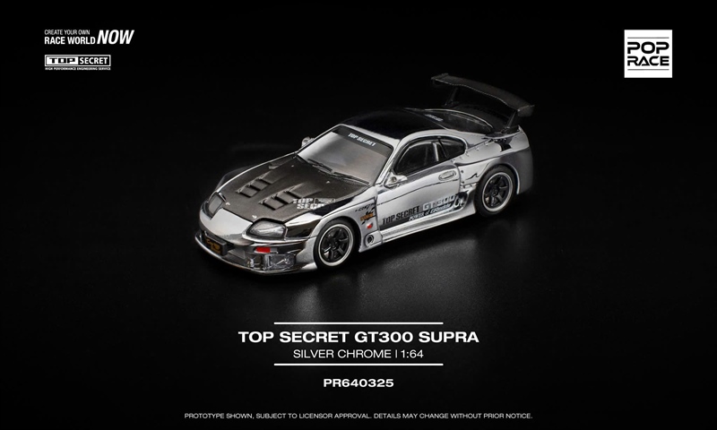 [SGTVN] Pop Race PR640325 TOP SECRET GT300 SUPRA - SILVER CHROME