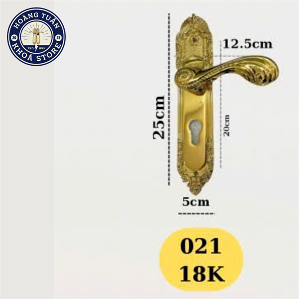 KHÓA ĐỒNG CỬA THÔNG PHÒNG KC_021 - PVD, DÀI 25CM - LẮP CỬA GỖ DÀY 3CM TRỞ LÊN