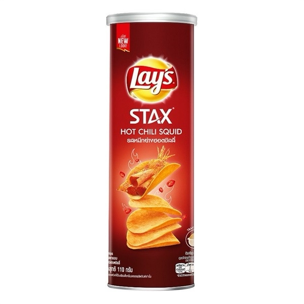 Snack Lay's Stax Thái Vị Mực Cay 110g