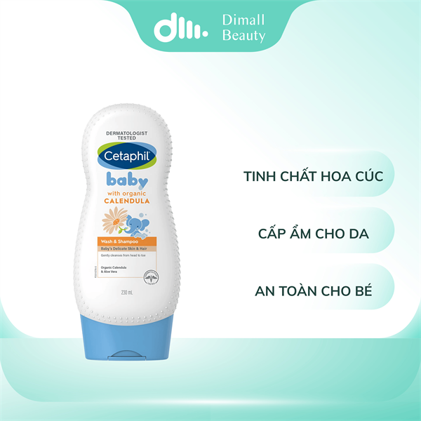 Sữa Tắm Gội Cetaphil Dịu Nhẹ Cho Bé Tinh Chất Hoa Cúc