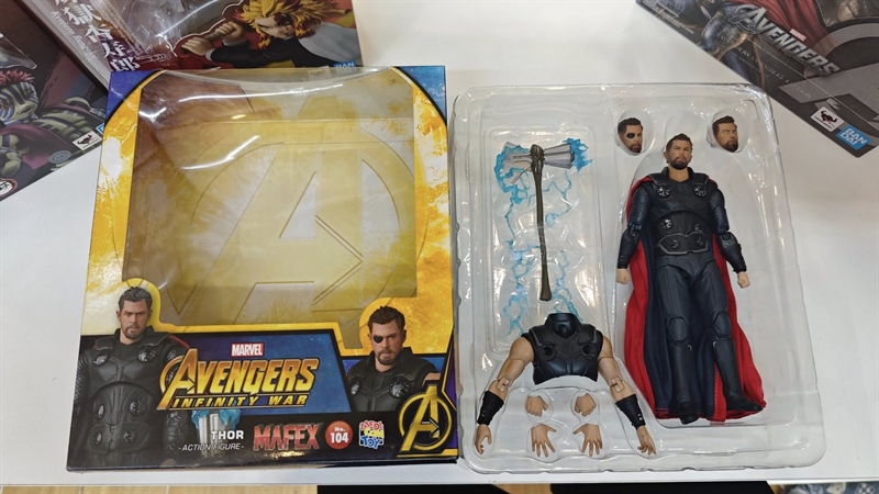 (2ND - THAY CHỐT CỔ) MAFEX 104 THOR INFINITY WAR