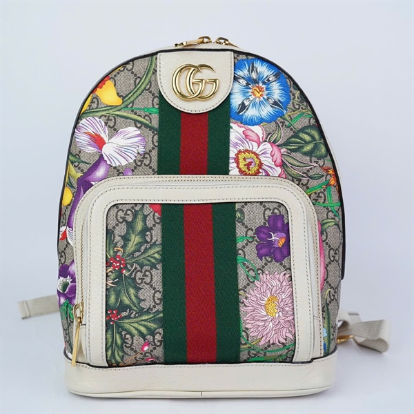 Balo GG nude in hoa (547965-493075) sz22 x12x25cm (HN) KG+