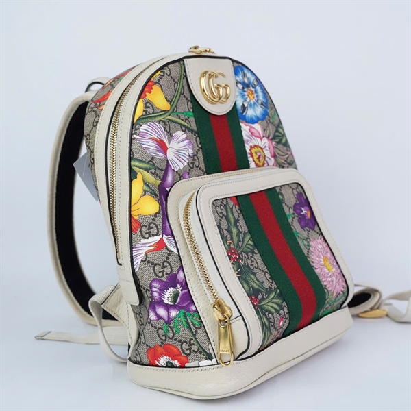 Balo GG nude in hoa (547965-493075) sz22 x12x25cm (HN) KG+