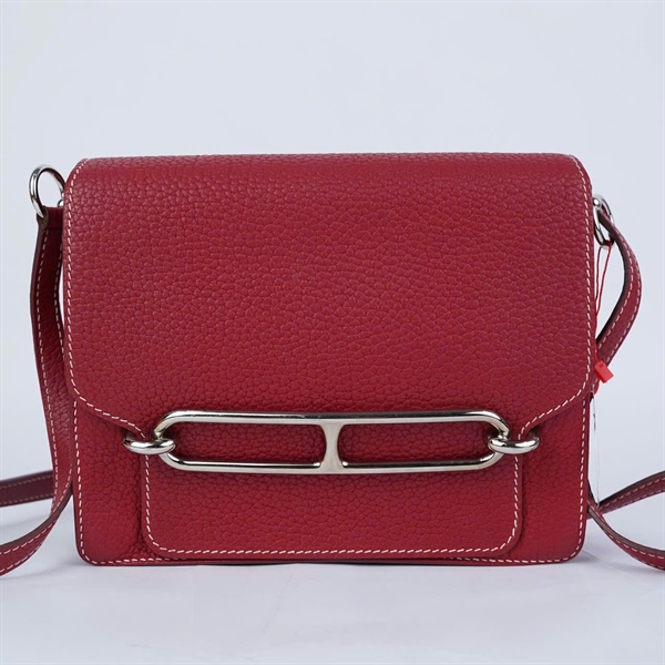 Túi Hermes Roulis đỏ stamp O 2 lót form sz23 (HN) KG+