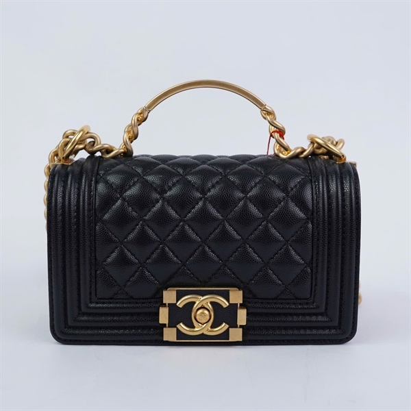 Túi Chanel Boy handle đen (XHA7L08J) sz20 +
